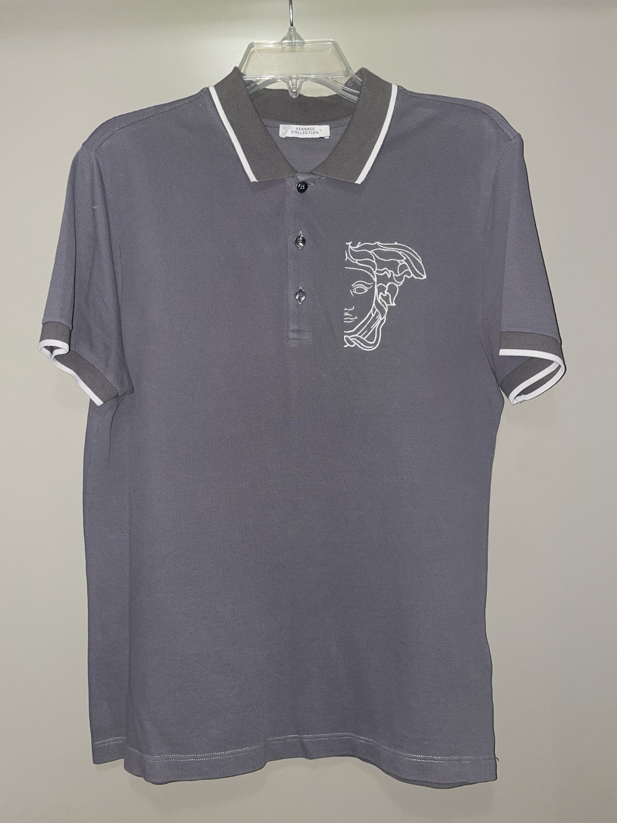 Versace Collection Medusa Head Polo Shirt Short Sleeve Designer