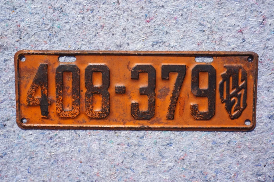 1927 Illinois License Plate - Image 3 of 3