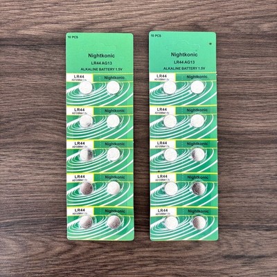 Nightkonic LR44 Batteries - Package of 20