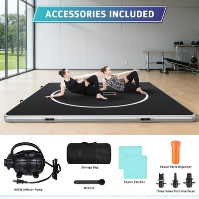 Inflatable Wrestling Mat Martial Arts Mat 10x10 ft Gymnastics MMA Jiu Jitsu Mat