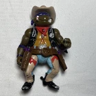 Vintage 1992 TMNT Crazy Cowboy Don Teenage Mutant Ninja Turtles W/ 2 Guns/Belt