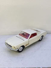1965 Dinky Toys Meccano #161 Ford Mustang Fastback 2+2 White w/Opening Doors 