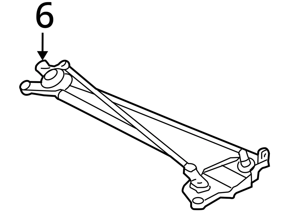 SE ADAPTA * 2004-2009 CADILLAC XLR TRANSMISIÓN LIMPIAPARABRISAS 10346186 - NUEVO OEM Foto 4 de 4