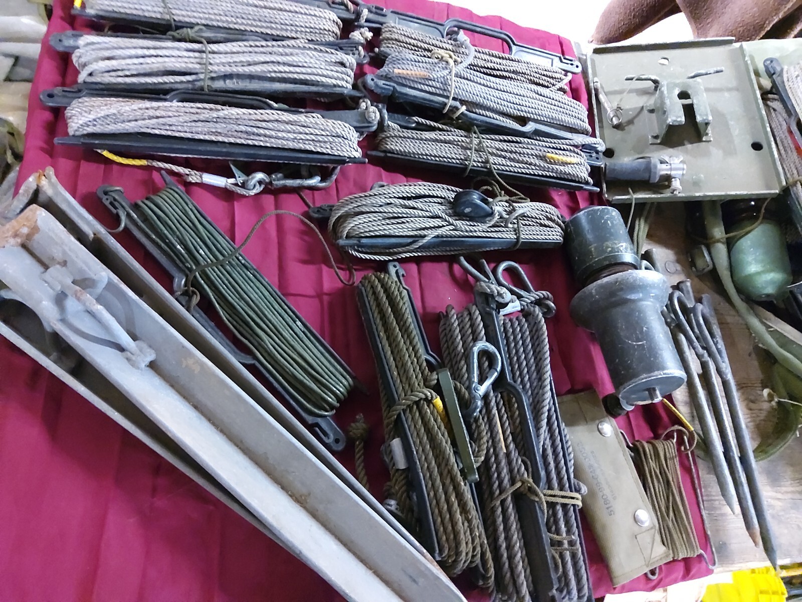 Military Clansman , Racal , Clark , Antenna Mast Guy Rope Kit , PU 8mt