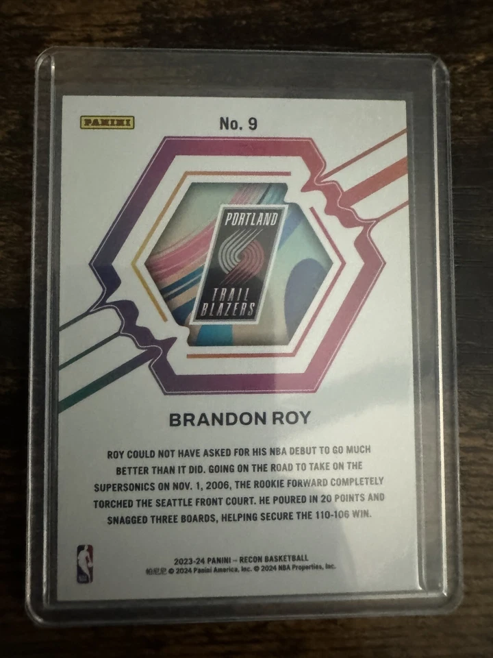 2023-24 Panini Recon - Rookie Review #9 Brandon Roy - Image 2 of 2