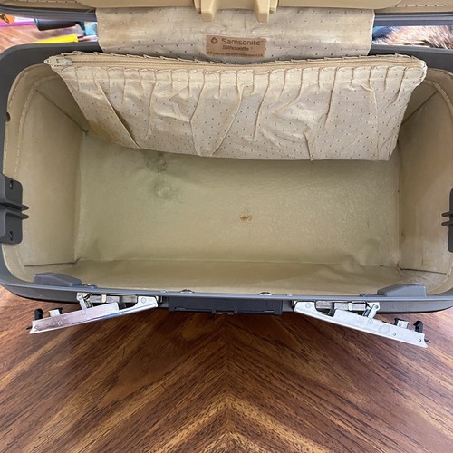 Samsonite Silhouette RED BURGUNDY Train Case Makeup with Mirror SEE - Picture 12 of 17