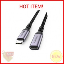 USB C Extension Cable 6.6ft, USB C to USB C Male to Female, Type C Extender Cord