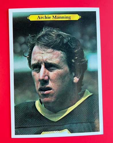 ARCHIE MANNING ~ 1980 Topps Super Card #3 ~ New Orleans Saints ~ 5"x7"