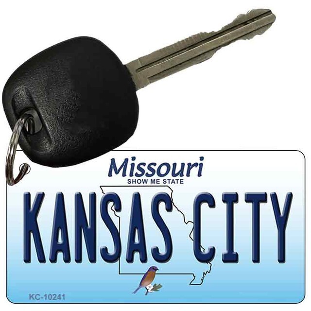 Kansas City Missouri State Novelty Metal Aluminum Key Chain License