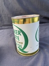 Vintage QUAKER STATE SUPER BLEND MOTOR OIL ONE QUART CAN FULL Brand New