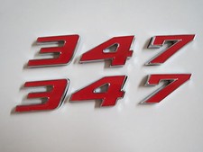 Ford 347 Stroker Mustang Engine Id Fender Hood Scoop Quarter Trunk Emblems Red Ford 347 Stroker Mustang Engine Id Fender Hood Scoop Quarter Trunk Emblems Red