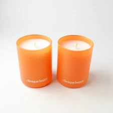 2 Clinique Happy Scented Mini Candle - Set Of 2 x 2.2 Oz. / 65 g