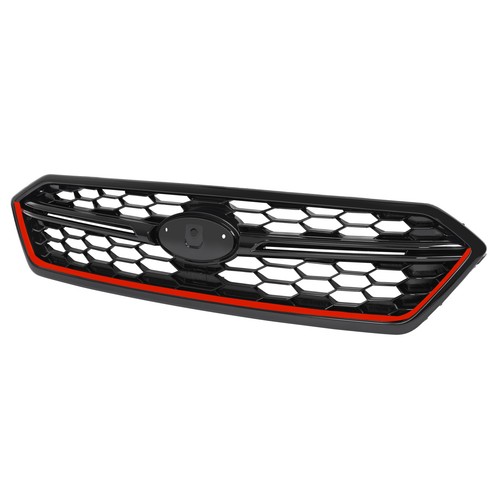 For Subaru WRX/WRX STI 2018-2020 Black Front Bumper Upper Grille W/Red Trim - Picture 11 of 11