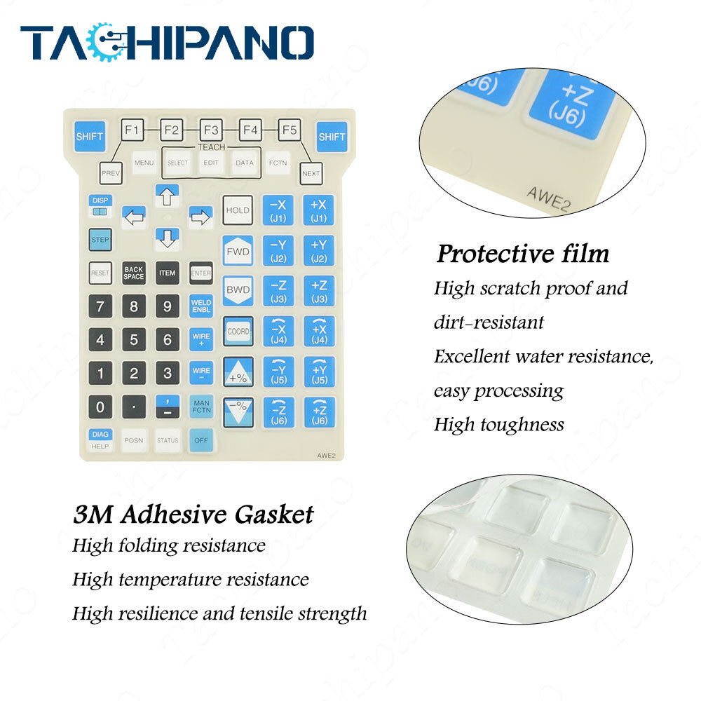 1x for A05B-2490-C172 A05B-2490-C175 Teach Pendant Front Overlay Protective Film