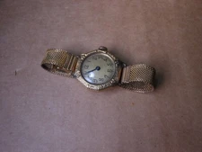 Antique Gold Filled Watch Wrist Watch GF Mesh Band 15J Langendorf - Not Running