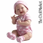 Berenguer 15” La Newborn 18512 Pink Polka Dot "Real Girl" Baby Doll - New in Box