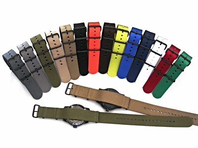 NEW NATO ® Xtreme PVD Dense Weave nylon G10 Military Smart watch band strap  bond - Main Image