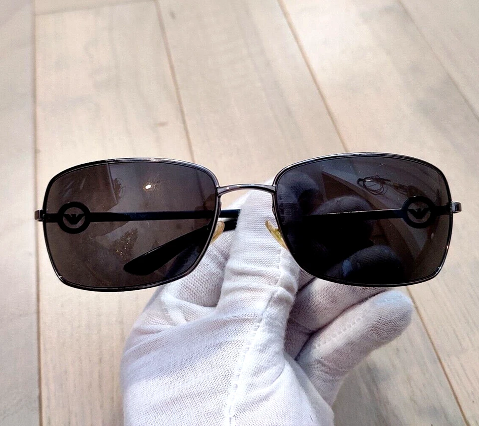 Vintage Emporio Armani Sunglasses EA 9359/S KJ1E5 Gray 62-16 120 Eagle Diamante - Image 3 of 4