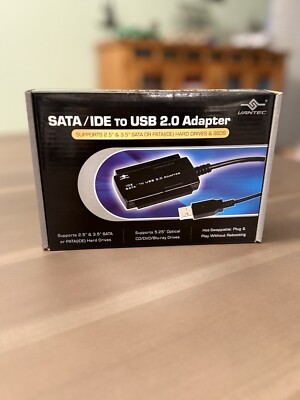 Vantec IDE/SATA TO USB 2.0 Adapter. NEW!