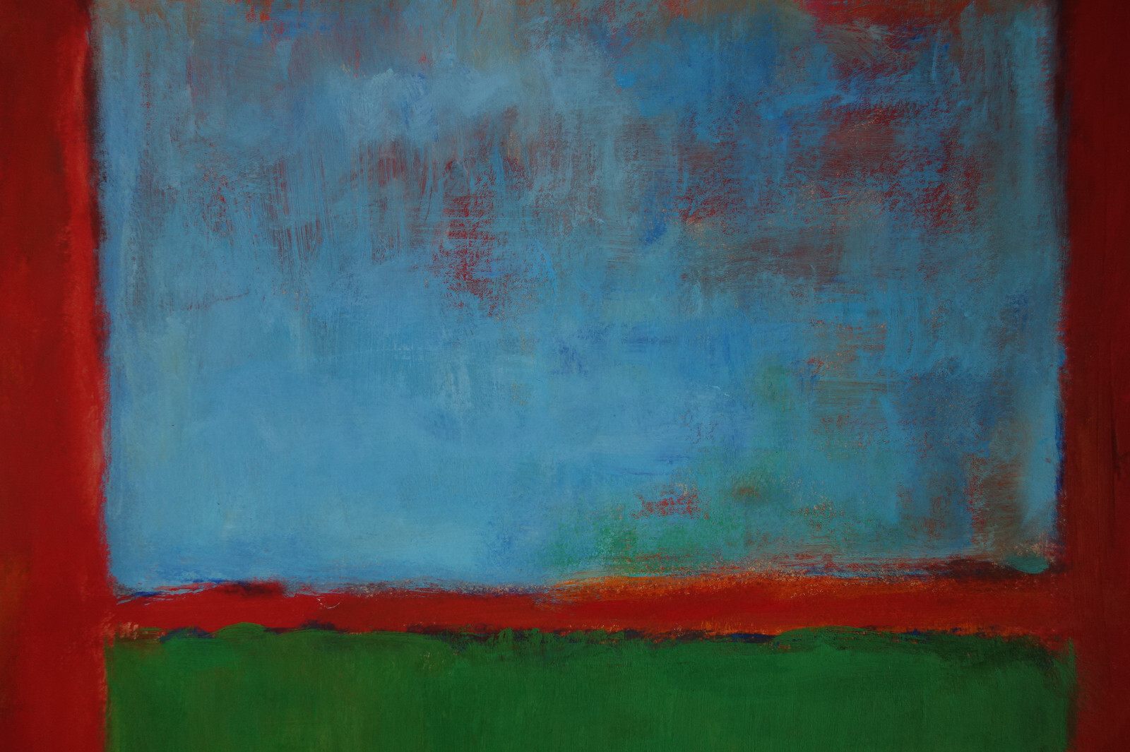 Fine unique painting – Expressive composition, signed Mark Rothko, w COA