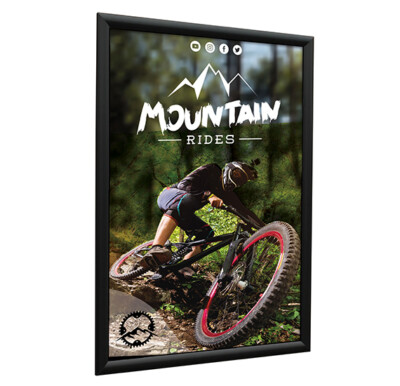 Snapframes 25mm Profil Gehrungsecken schwarz (5er Pack) A1, A2, A3, A4 Schnapprahmen