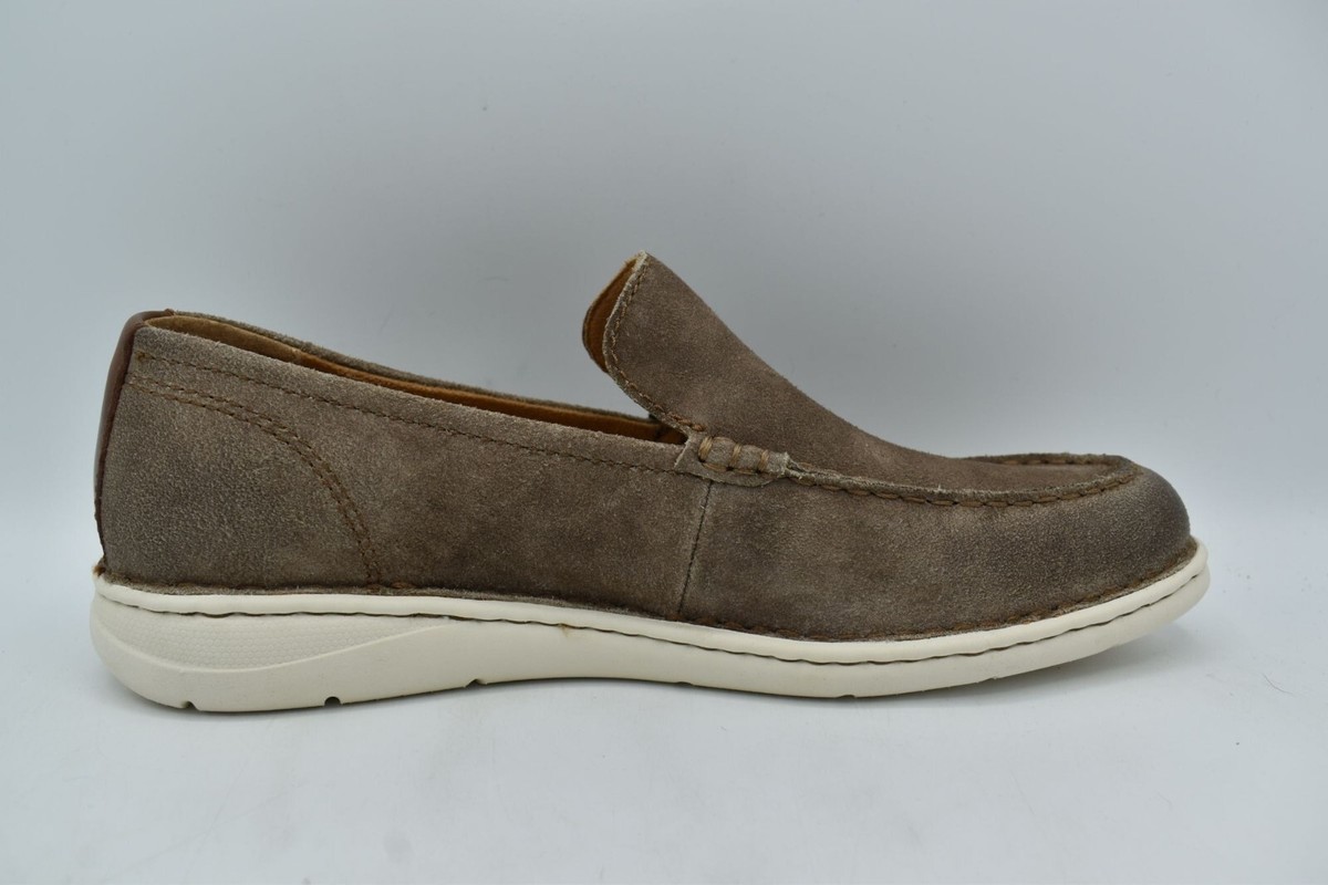 Born Mens Size 9‎ Thaton Taupe Brown Combo Nubuck Slip On Loafers Shoes Born Mens Size 9 Thaton Taupe Brown Combo Nubuck Slip On  main image 3