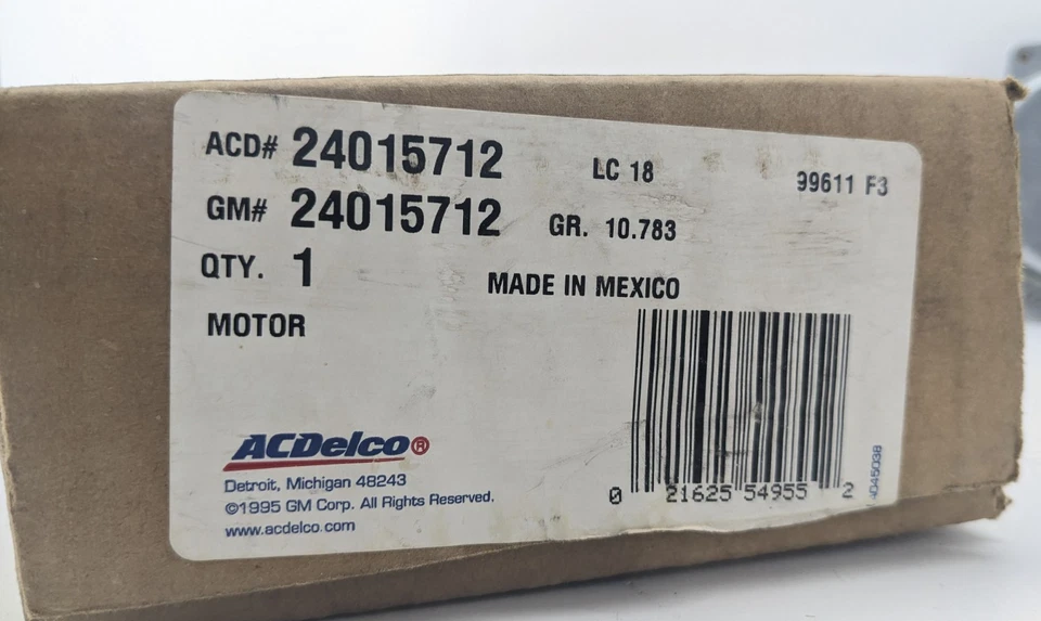 GM 24015712 Power Window Motor OEM Replacement Chevrolet Pontiac Buick - Image 3 of 3