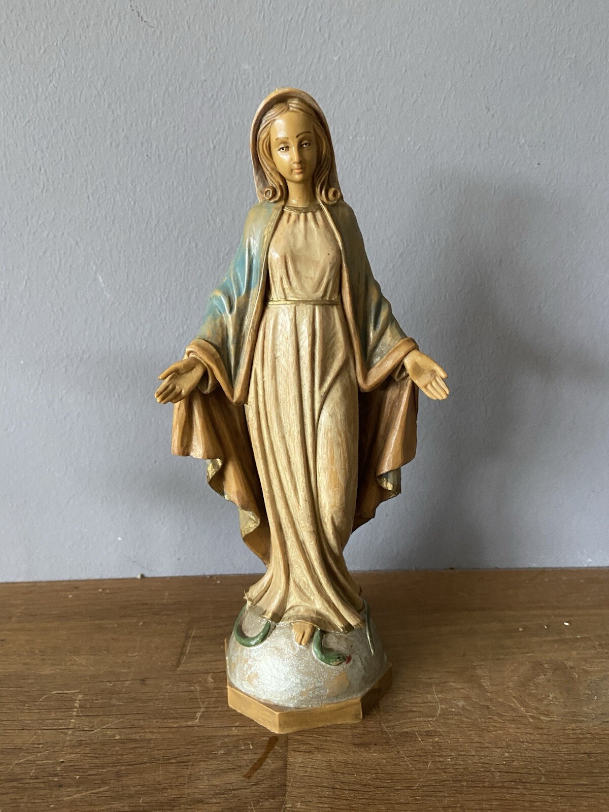 Vintage Madonna Figur Maria Malsiner Made in Italy 60er - h=24 cm