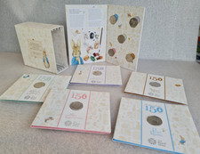 10 x Beatrix Potter 50p Collectors Coins, 150th Anniversary by Royal Mint