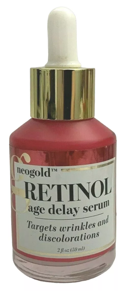 NEOGOLD RETINOL AGE DELAY SERUM 2 FL OZ TARGETS WRINKLES & DISCOLORATION