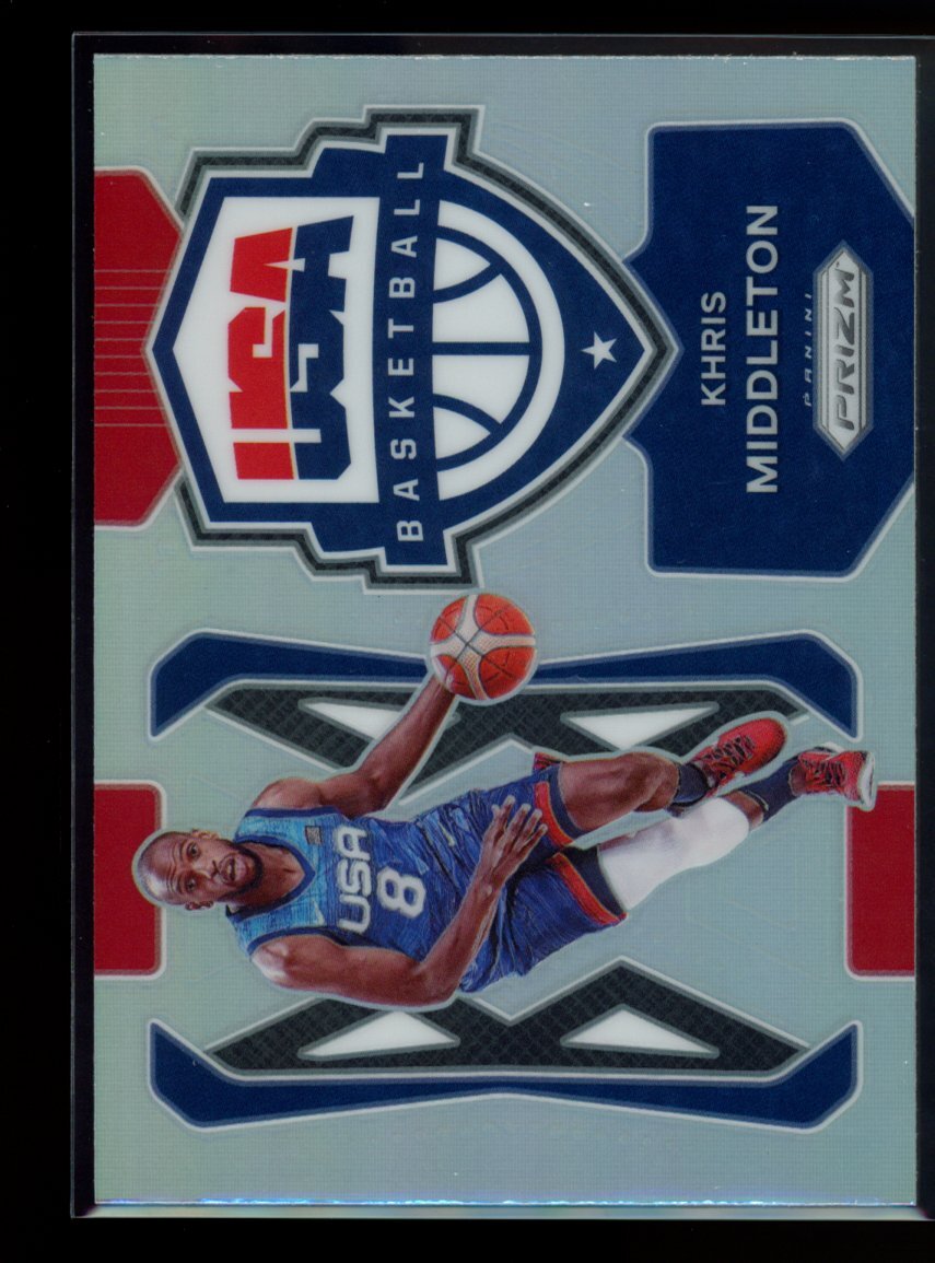 2021-22 Panini Prizm #5 Khris Middleton USA Basketball Prizms Silver