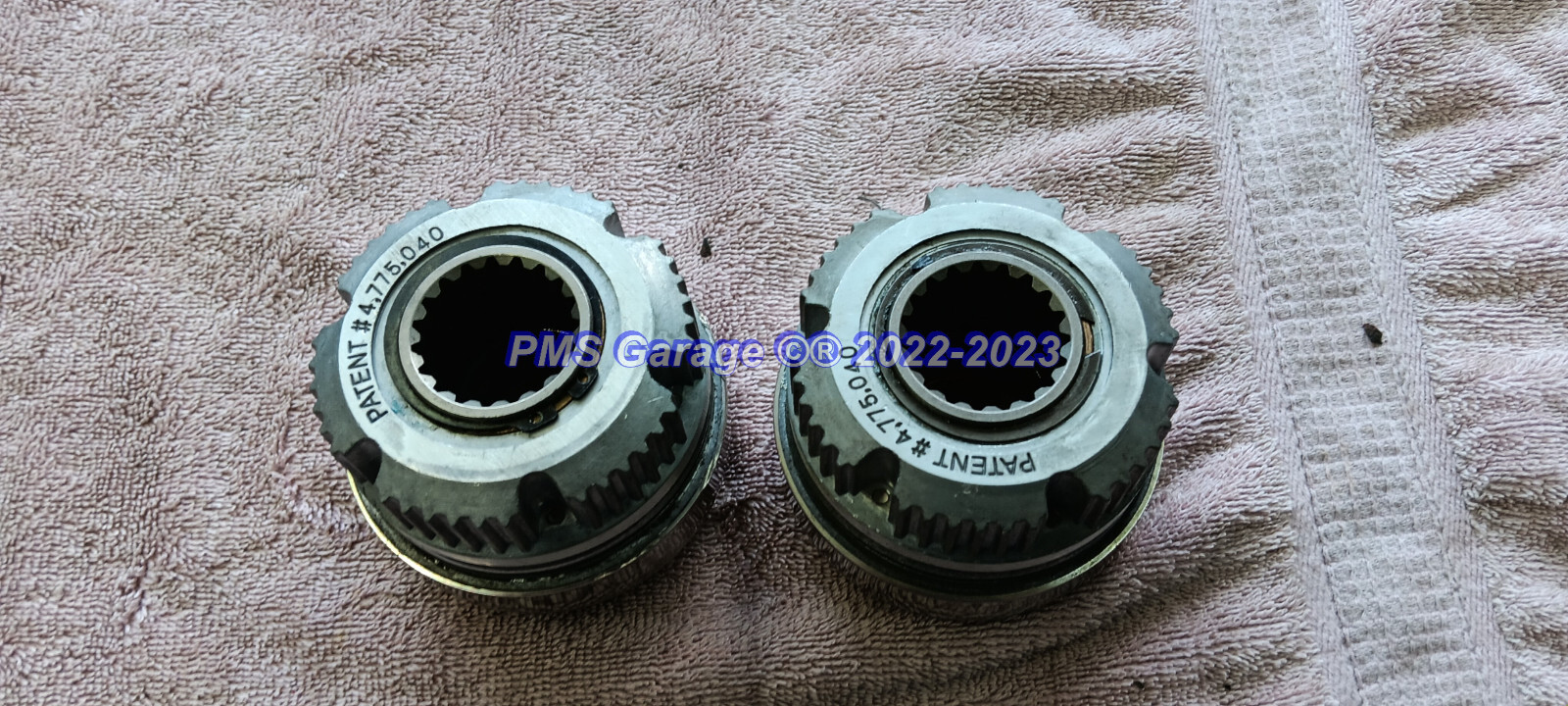 Mile Marker 104 Replacement Stainless Steel Lock Out Hubs Pair for