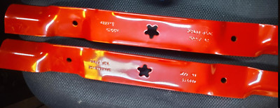 2 OEM HUSQVARNA CRAFTSMAN POULAN 42'' 3N1 ELITE HARD BLADES  134149 422719 138971