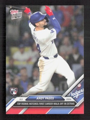 Andy Pages 2024 MLB TOPPS NOW 152 First Career Walk off RED /10 | eBay