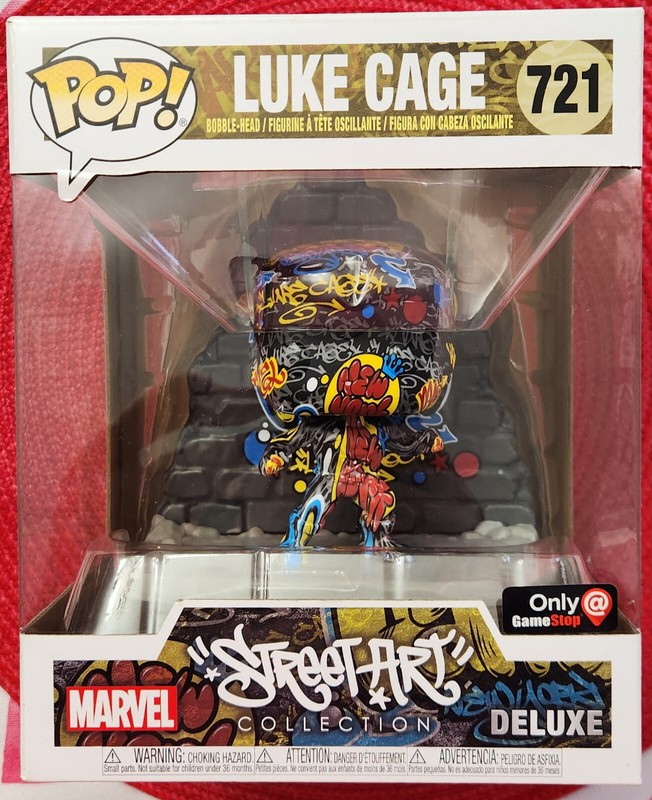 Funko POP! Deluxe Marvel Street Art: Luke Cage #721 GameStop Exclusive