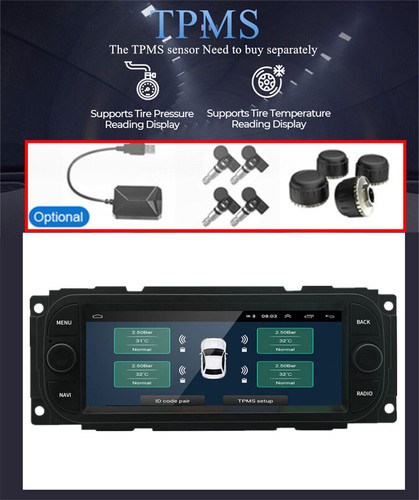 6,8" Android 14 Autoradio GPS Wifi für Chrysler Jeep Dodge 1998-2010 mit Carplay - Bild 22 von 24