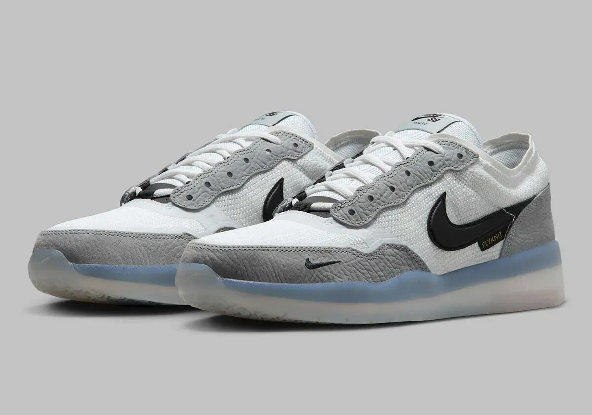 New Mens Size 11.5 Nike SB PS8 Wolf Gray White Black Without Box