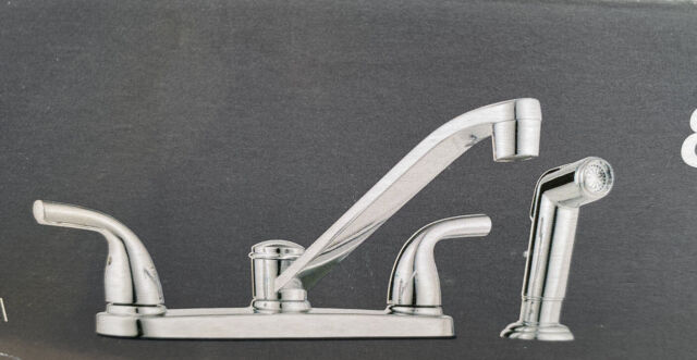 Glacier Bay 808394 Builders 2-Handle Kitchen Faucet with Side Sprayer