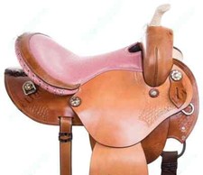 STG Genuine Leather Premium Western Horse Saddle All Event Saddle 12" to 18" in