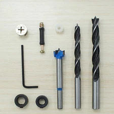 3-in-1 Furniture Screw Locking Cam Bolt Nut Kit or Hole Saw Drill Bit Cutter Set