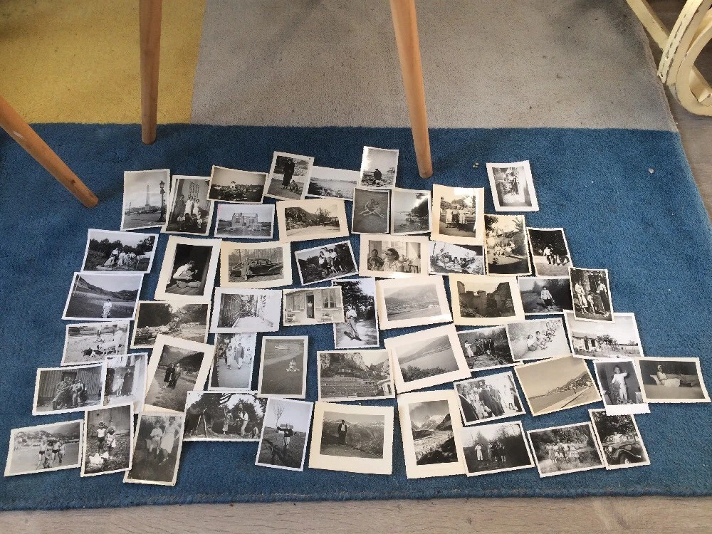 LOT 2 BTES de diapositives de famille vintage Vacances Vosges/Alsace