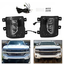 For 2016-2018 Chevy Silverado 1500 Led Fog Lights Lamp Wwiring 16-18 Leftright