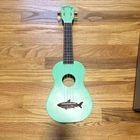 Makala Shark Soprano Ukulele Surf Green 4-String Standard Body MKSSGRN2006