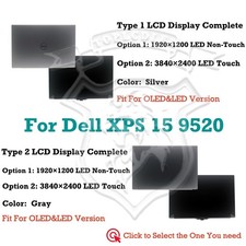 Dell XPS 15 9520 W9F11 0W9F11 Touch Non-Touch LCD Screen Full Assembly Hinge Up