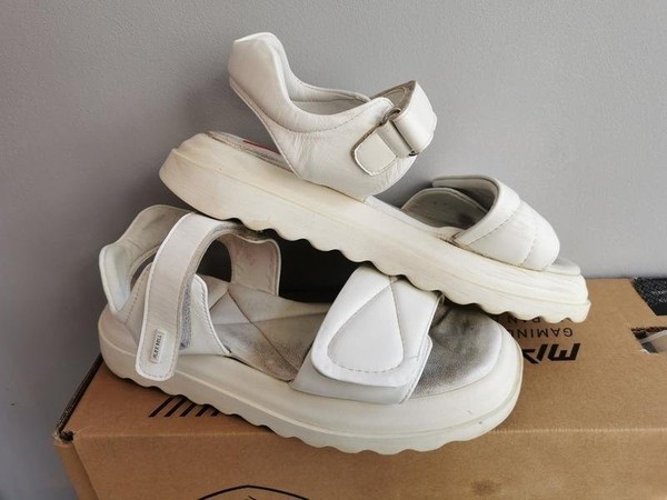 Women Alex Bell Heels White Leather 38