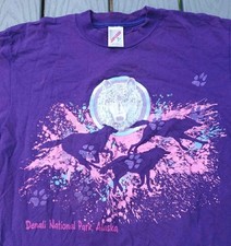 Vintage 80's 90's Men's Medium Denali National Park ALASKA T-Shirt Made in USA
