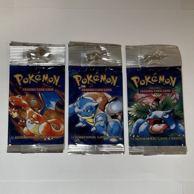 Wotc Pokémon TCG Base Set Long Krimp 1999 Empty Booster Pack Art