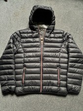 883 Police XXL Black Puffer Style Zip Long Sleeve Rain Anorak Jacket 90% Down