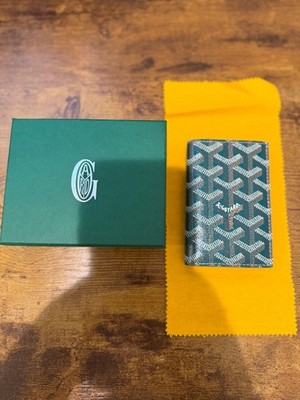 Goyard Green Goyardine Leather Goyardine Saint Pierre Card Holder Mint Condition