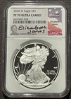 2020-W $1 SILVER AMERICAN EAGLE NGC PF70 signed Elizabeth Jones : 08052